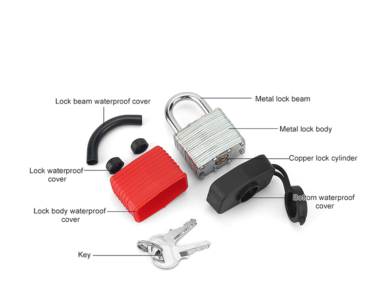 Covered Laminated Steel Padlock 