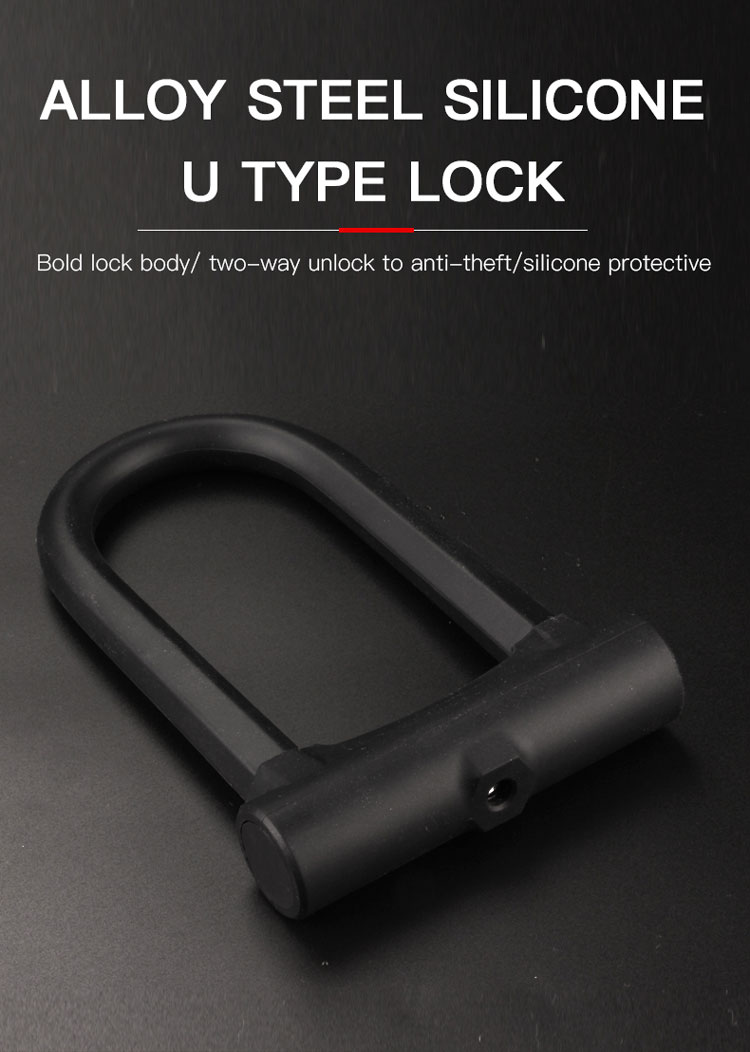 Alloy Steel Silicone U Type Lock PL-G1L 01