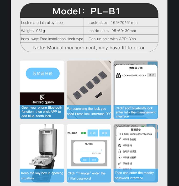 Multi function Password Key box 10