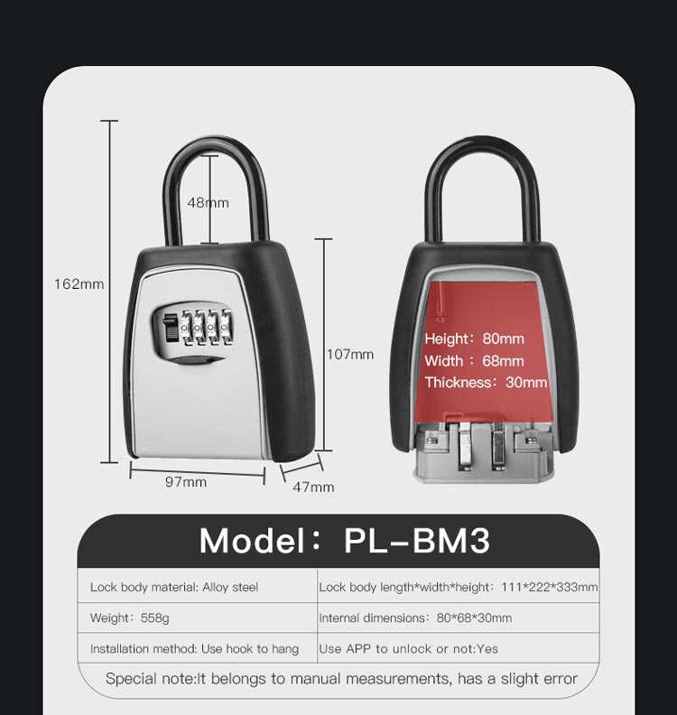 Multi function Password Key box 16